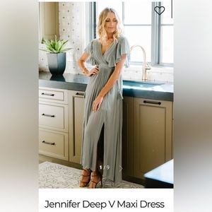 Baltic Born Deep V Maxi Dress